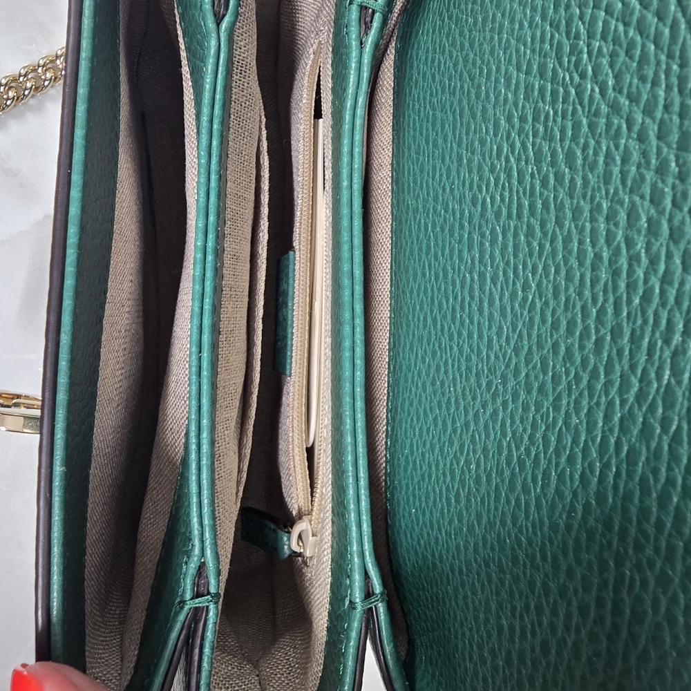 Gucci Green Leather Crossbody Bag - Picture 13 of 15